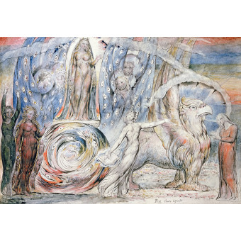 РЕПРОДУКЦИИ НА КАРТИНИ Беатриче се обръща към Данте (1827)